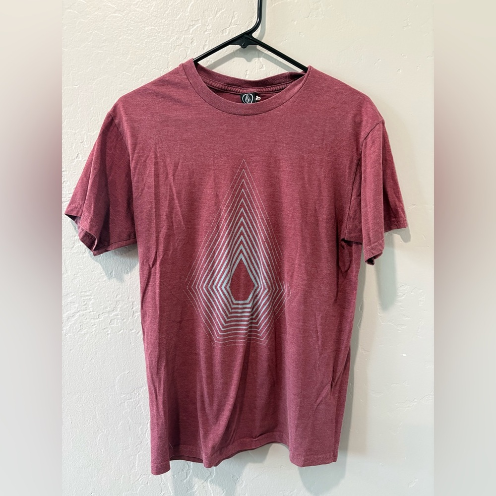 Volcom Burgundy Red Short Sleeve T-Shirt